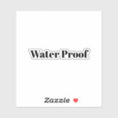 Waterproof Splash Free Package Label Black White シール (シート)