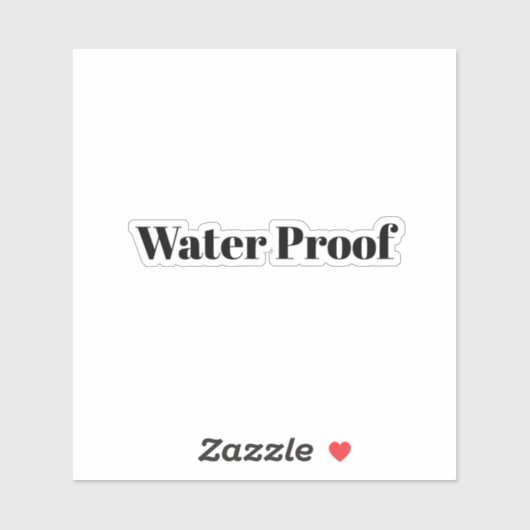 Waterproof Splash Free Package Label Black White シール (シート)