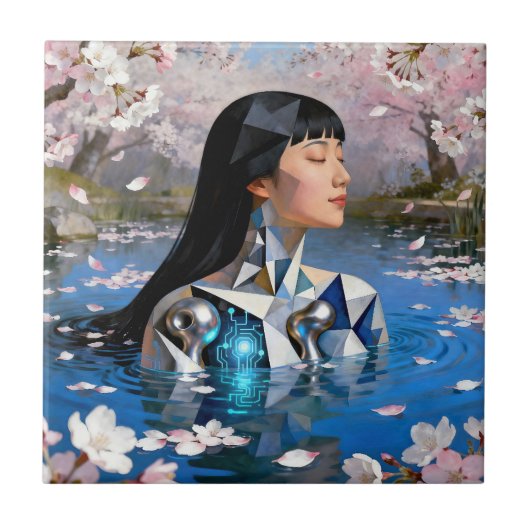 "Water's Digital Dream" - デジタルポートレート タイル (正面)