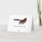 Waters of Oak Creek黄色と緑の自然写真 カード (裏面)