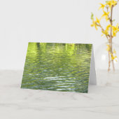 Waters of Oak Creek黄色と緑の自然写真 カード (黄色い花)