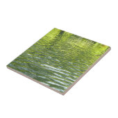 Waters of Oak Creek黄色と緑の自然写真 タイル (側面)