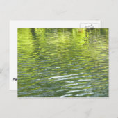 Waters of Oak Creek黄色と緑の自然写真 ポストカード (正面/裏面)