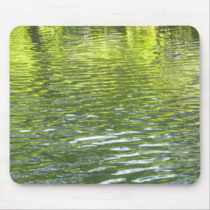 Waters of Oak Creek黄色と緑の自然写真 マウスパッド