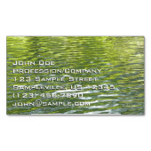 Waters of Oak Creek黄色と緑の自然写真 マグネット名刺 (正面)