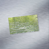Waters of Oak Creek黄色と緑の自然写真 マグネット名刺 (インサイチュ)