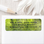 Waters of Oak Creek黄色と緑の自然写真 ラベル (インサイチュ)