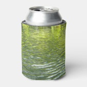 Waters of Oak Creek黄色と緑の自然写真 缶クーラー (缶正面)