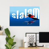 Waterski Poster ポスター (ホームオフィス)