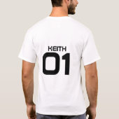Watersonのプロバレーボールのワイシャツ Tシャツ (裏面)