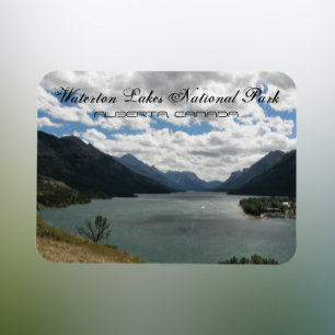 Waterton湖の国立公園の写真 マグネット