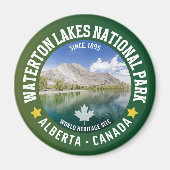 Waterton Lakes National Park Alberta Canada マグネット (正面)