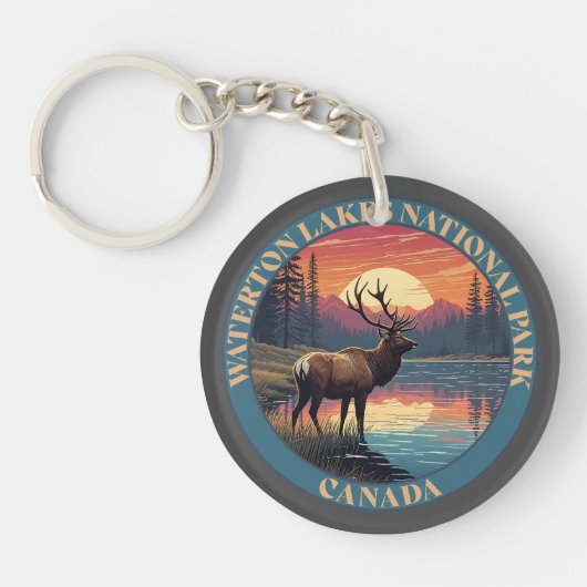 Waterton Lakes National Park of Canada キーホルダー (正面)