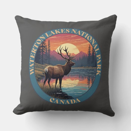 Waterton Lakes National Park of Canada クッション (正面)