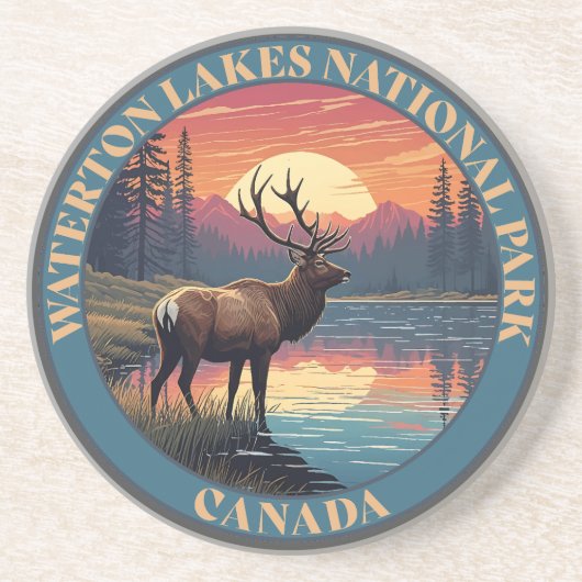 Waterton Lakes National Park of Canada コースター (正面)