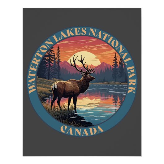 Waterton Lakes National Park of Canada ポスター (正面)
