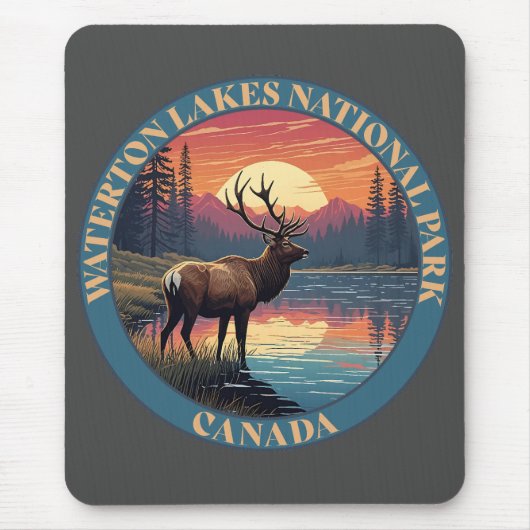 Waterton Lakes National Park of Canada マウスパッド (正面)