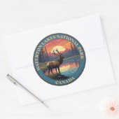 Waterton Lakes National Park of Canada ラウンドシール (封筒)