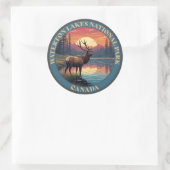 Waterton Lakes National Park of Canada ラウンドシール (バッグ)