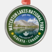 Waterton National Park, Alberta, Canada メタルオーナメント (正面)