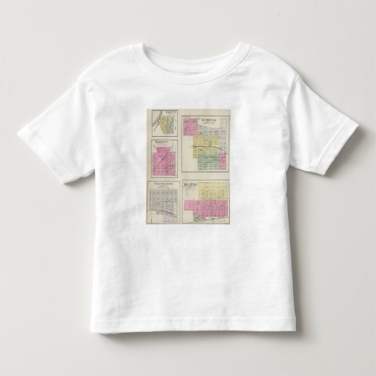 Waterville、Beattie、OketoおよびBarrett、カンザス トドラーTシャツ (正面)