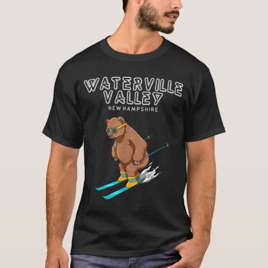 Waterville Valley New Hampshire - Funny Ski Grizzl Tシャツ (正面)