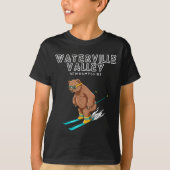 Waterville Valley New Hampshire - Funny Ski Grizzl Tシャツ (正面)