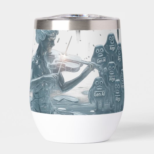 Watery Violinist、AI and Algorithms （ホワイトBG） (正面)