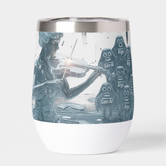 Watery Violinist、AI and Algorithms （ホワイトBG） (背面)