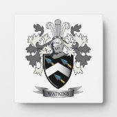 Watkins Family Crest Coat of Arms フォトプラーク (正面)