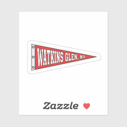 Watkins Glen, New York - pennant シール (シート)
