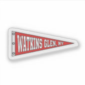 Watkins Glen, New York - pennant シール (正面)