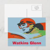 Watkins Glenn、オートレーサー ポストカード (正面/裏面)