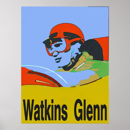 Watkins Glenn NY、レース ポスター (正面)