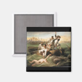 WatsonとShark、John Singleton Copley著 マグネット (正面/裏面)