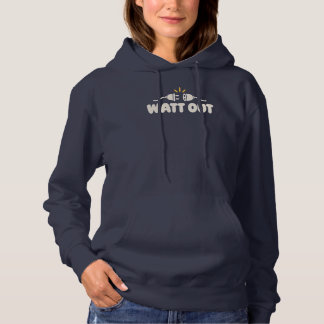 WATT OUT ミニマリスト 電気ユーモア パーカ