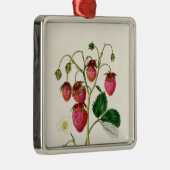 Watte著刻まれるRoseberryのいちご メタルオーナメント (右)