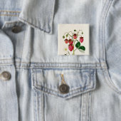 Watte著刻まれるRoseberryのいちご 缶バッジ (インサイチュ)