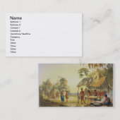 Watu Ticabaの「tの意見からのWapisianaの村、 名刺 (正面/裏面)