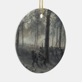 Waud著Chickamaugaのアメリカ南北戦争の戦い セラミックオーナメント (右)