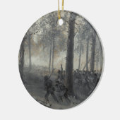 Waud著Chickamaugaのアメリカ南北戦争の戦い セラミックオーナメント (左)