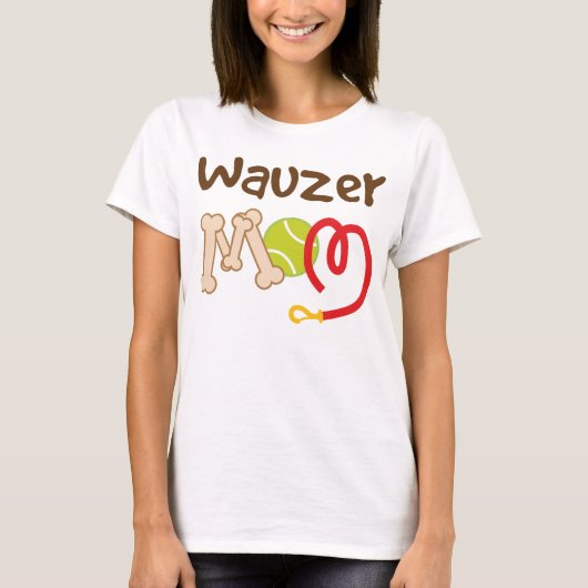 Wauzer犬の品種お母さんのギフト Tシャツ (正面)