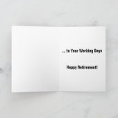 Waveさよなら作業日退職金カード カード (内部)