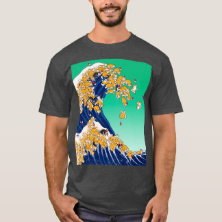 Waveのクリスマス柴犬素晴らし tシャツ