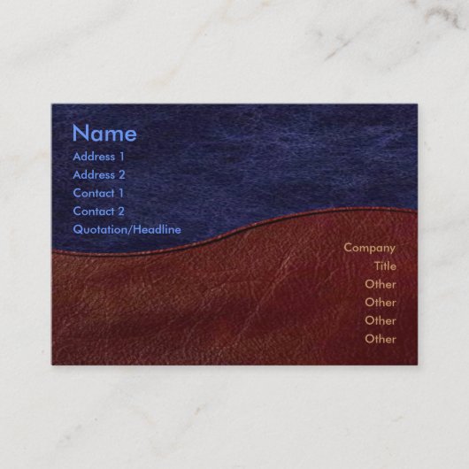 Waveエレガント名刺 名刺 (正面)