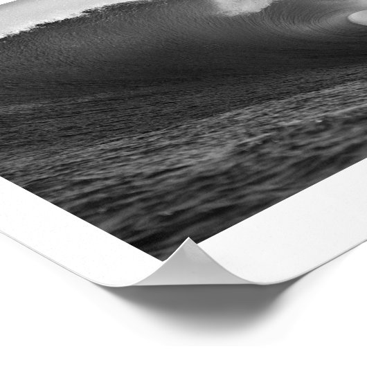 Waveポスター白黒 ポスター (角)