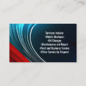 Waveロゴ愛国的赤白青スター契約者 名刺 (裏面)