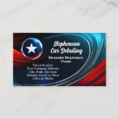 Waveロゴ愛国的赤白青スター契約者 名刺 (正面)