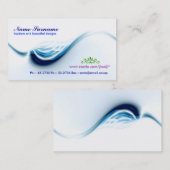 WAVE名刺デザイン 名刺 (正面/裏面)