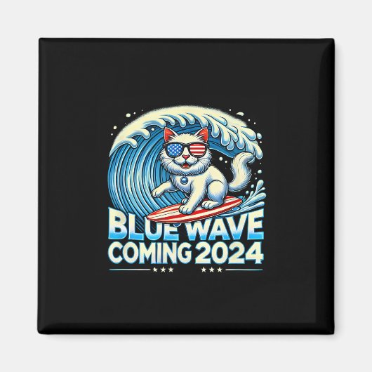 Wave来の2024年キャットオーナーズカマラハリス2024 Des マグネット (正面)
